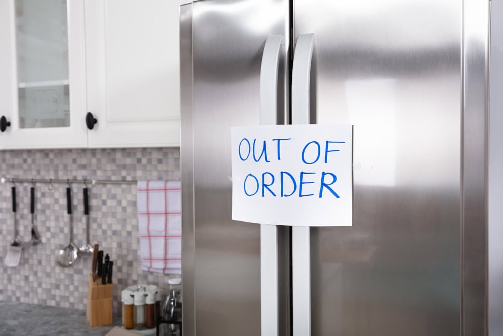 Out-Of-Order Refrigerator Requiring Expert Appliance Repair Services